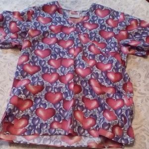 Durable Fashion Scrub Wear Srub Top Size M